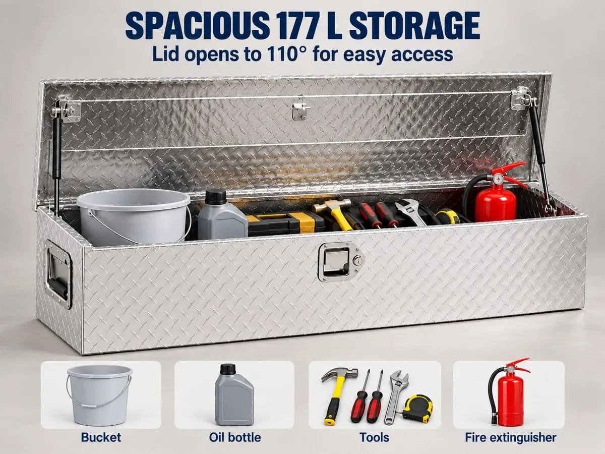 Heavy Duty Aluminium Truck Bed Tool Box - Image 2