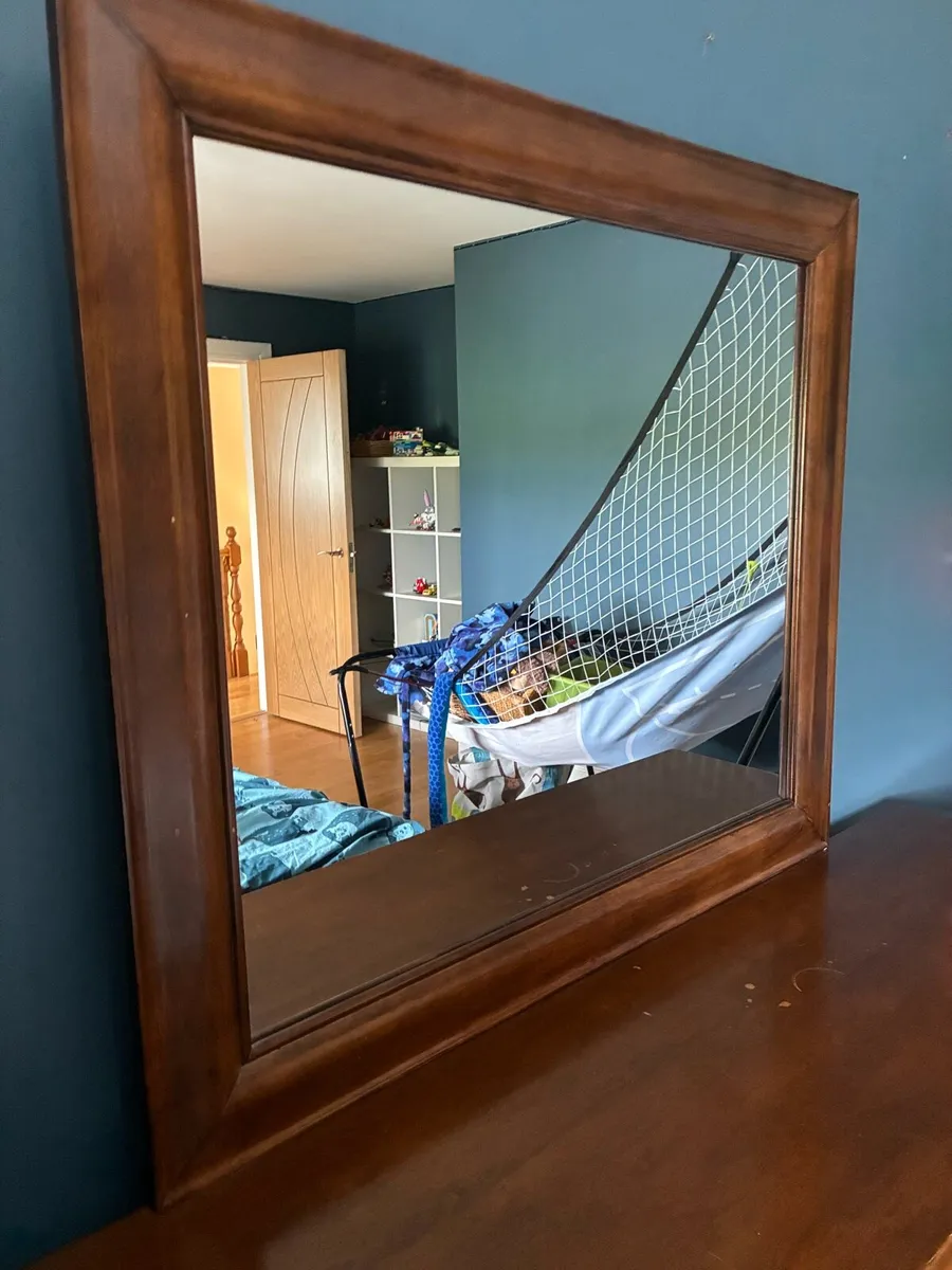 Chest of drawers and mirror - Image 3
