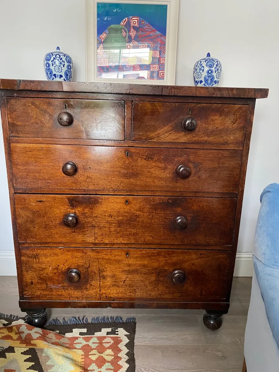 Victorian Mahogany Chest of Drawers - Image 2