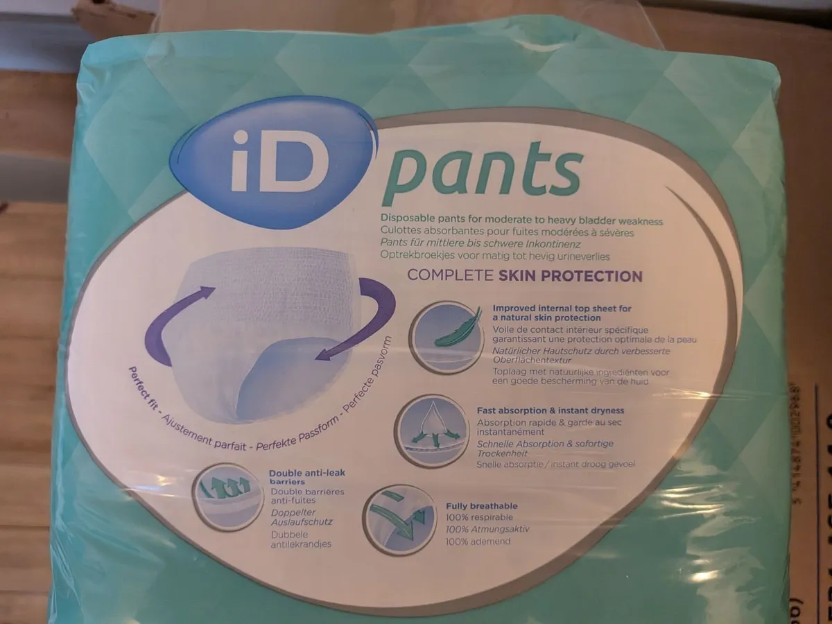 iD Pants Plus XL Adult Incontinence Pants/Nappies - Image 2