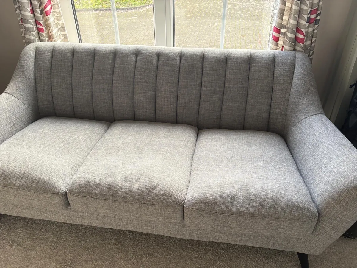 Grey Three Seater Couch - Image 3