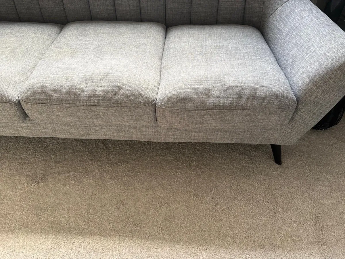 Grey Three Seater Couch - Image 4