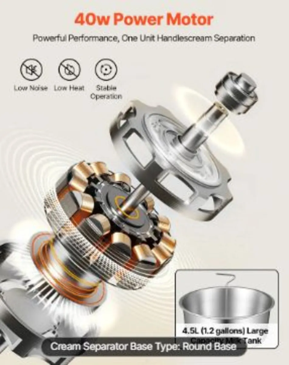 R Electric Milk Cream Separator - Image 4