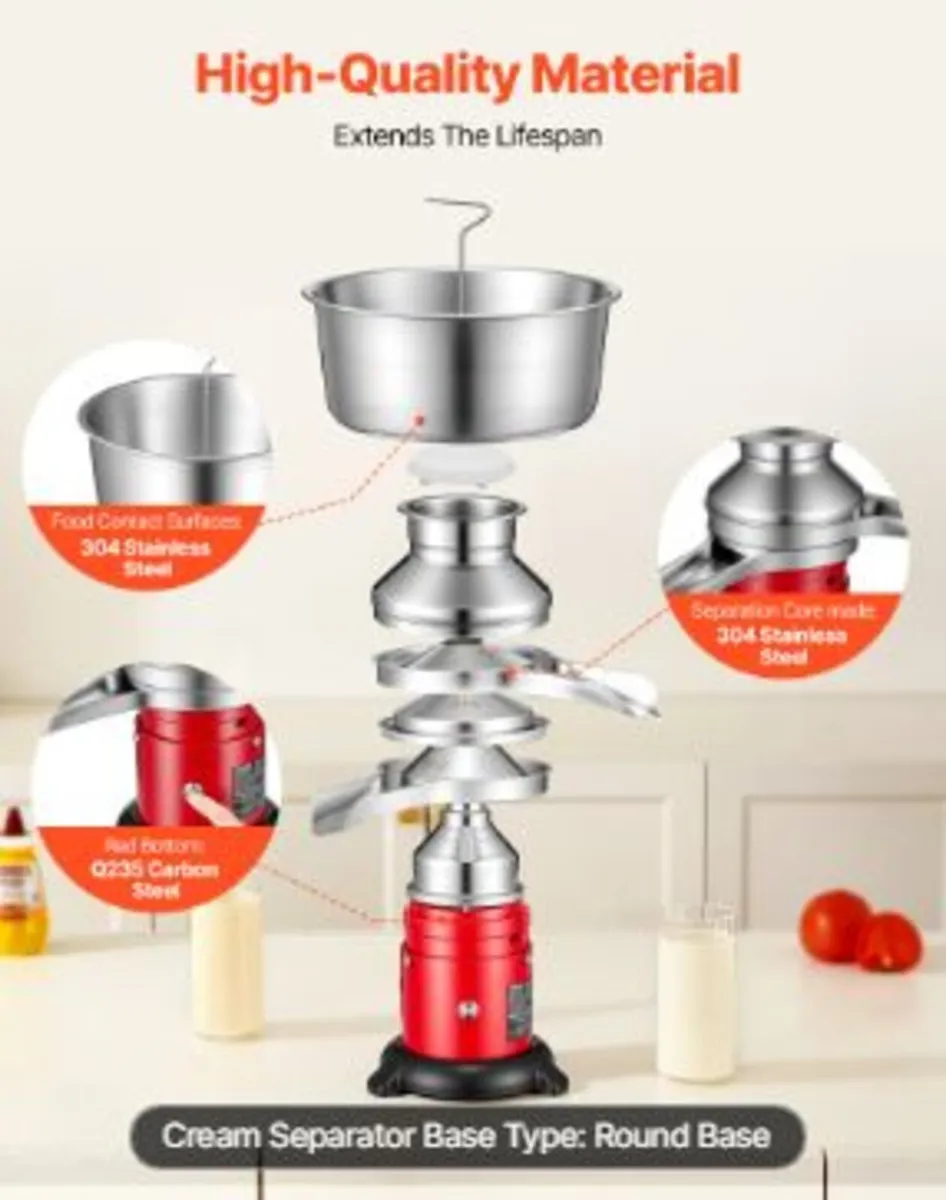 R Electric Milk Cream Separator - Image 2