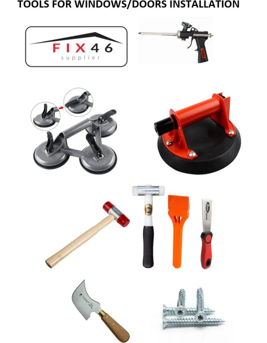 Professional tools for glazing and installation - Image 1