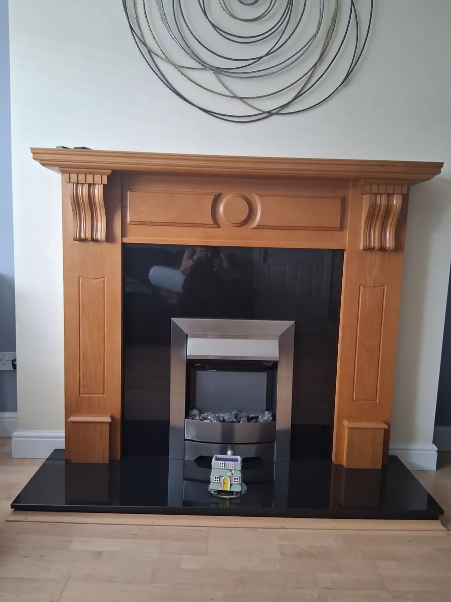 Solid oak fire
