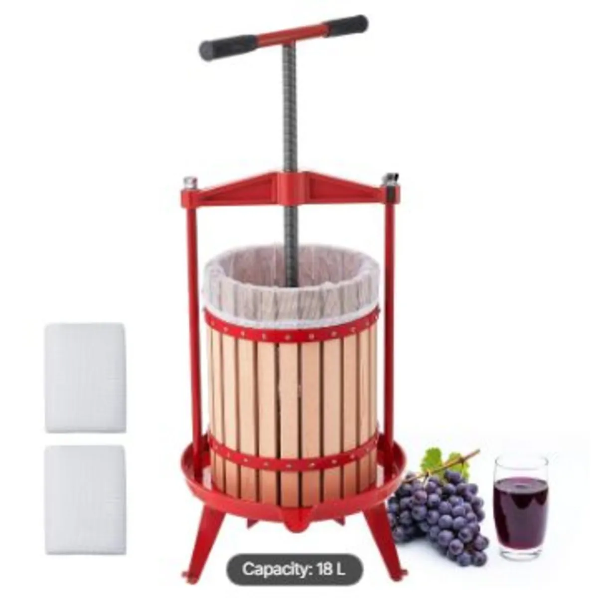 Fruit Wine Press, 4.75Gal/18L Manual Juice Maker - Image 1