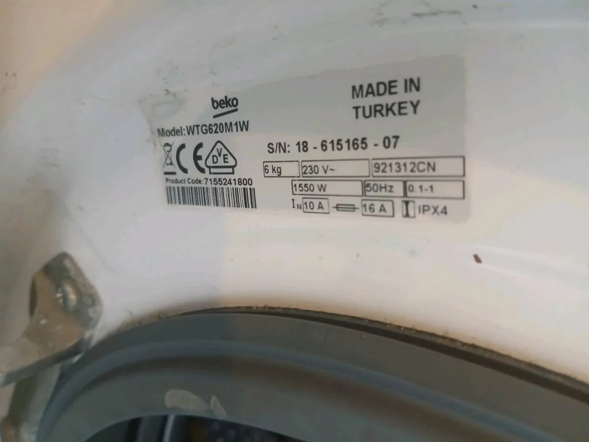 beko 6kg washing machine - Image 2