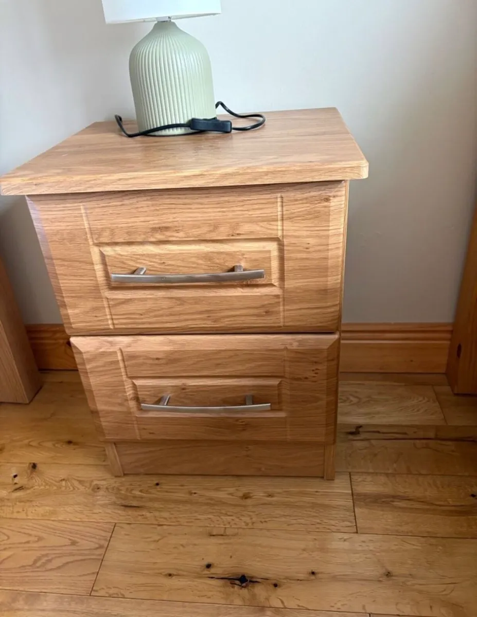 2x like new bedside lockers - Image 1