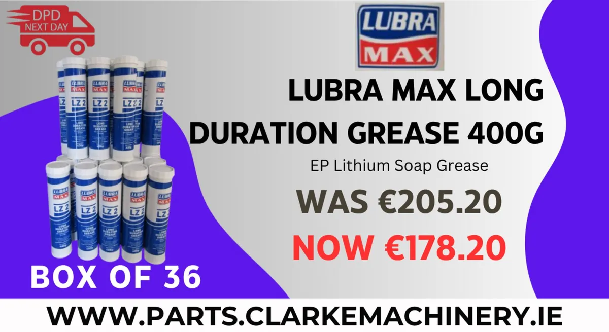 Lubra Max LZ2 Long Duration Grease Box of 36!