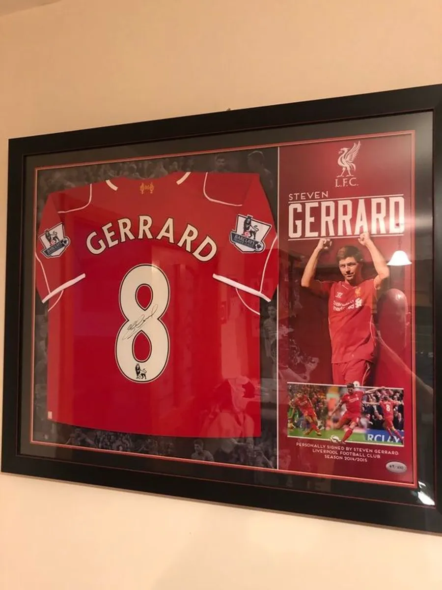 Steven Gerrard Signed Jersey - Image 1
