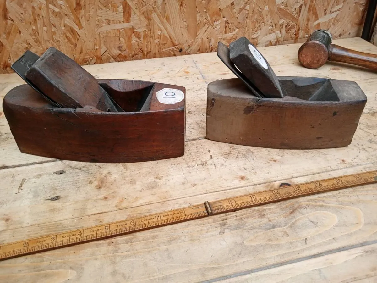 Vintage wooden coffin plane - Image 2