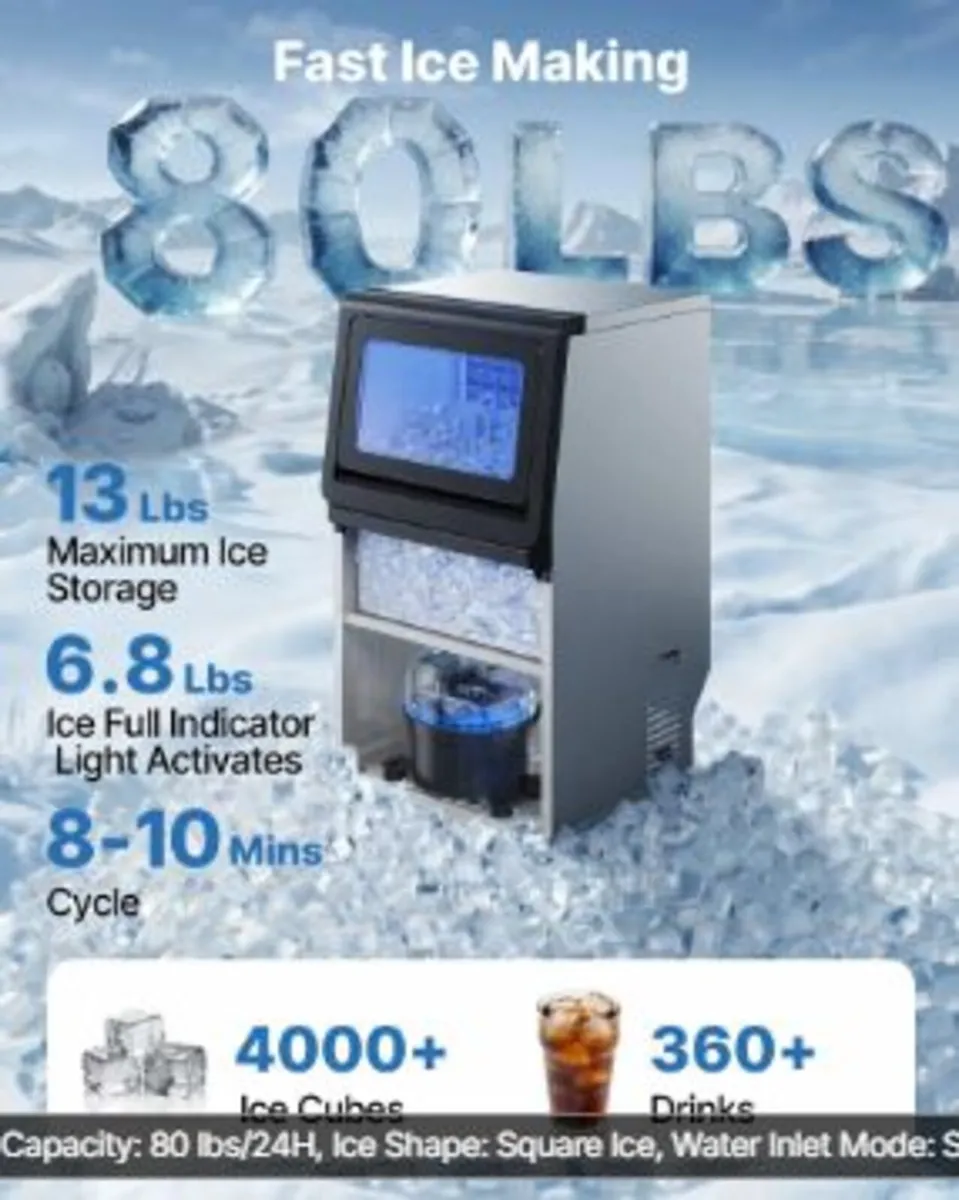 Commercial Ice Maker Machine, - Image 2