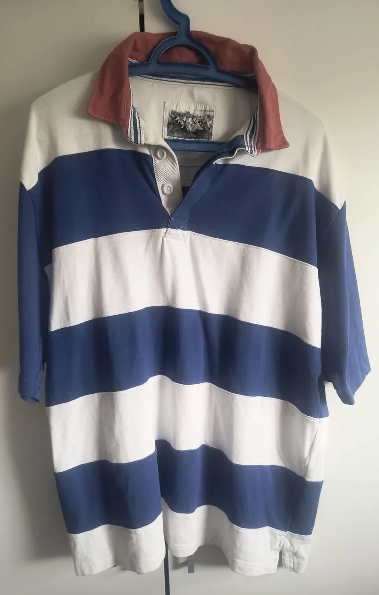 Polo Shirt White And Blue - Image 4