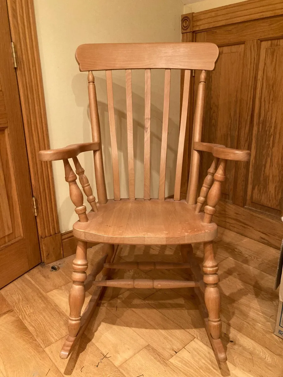 Wood Rocking Chair - Image 1