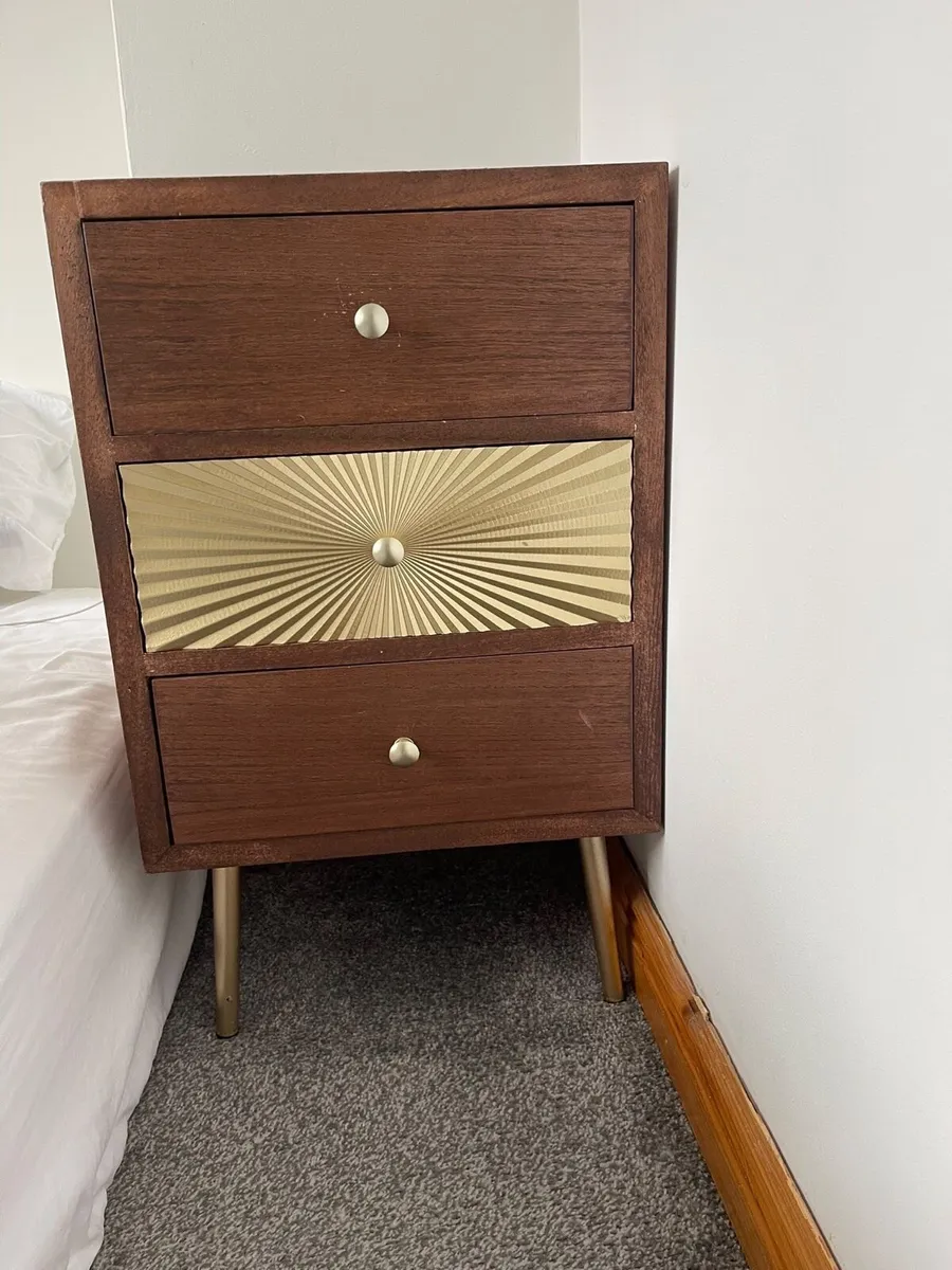 Two Bedside locker one brand new - Image 1