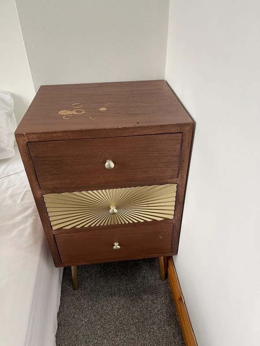 Two Bedside locker one brand new - Image 2