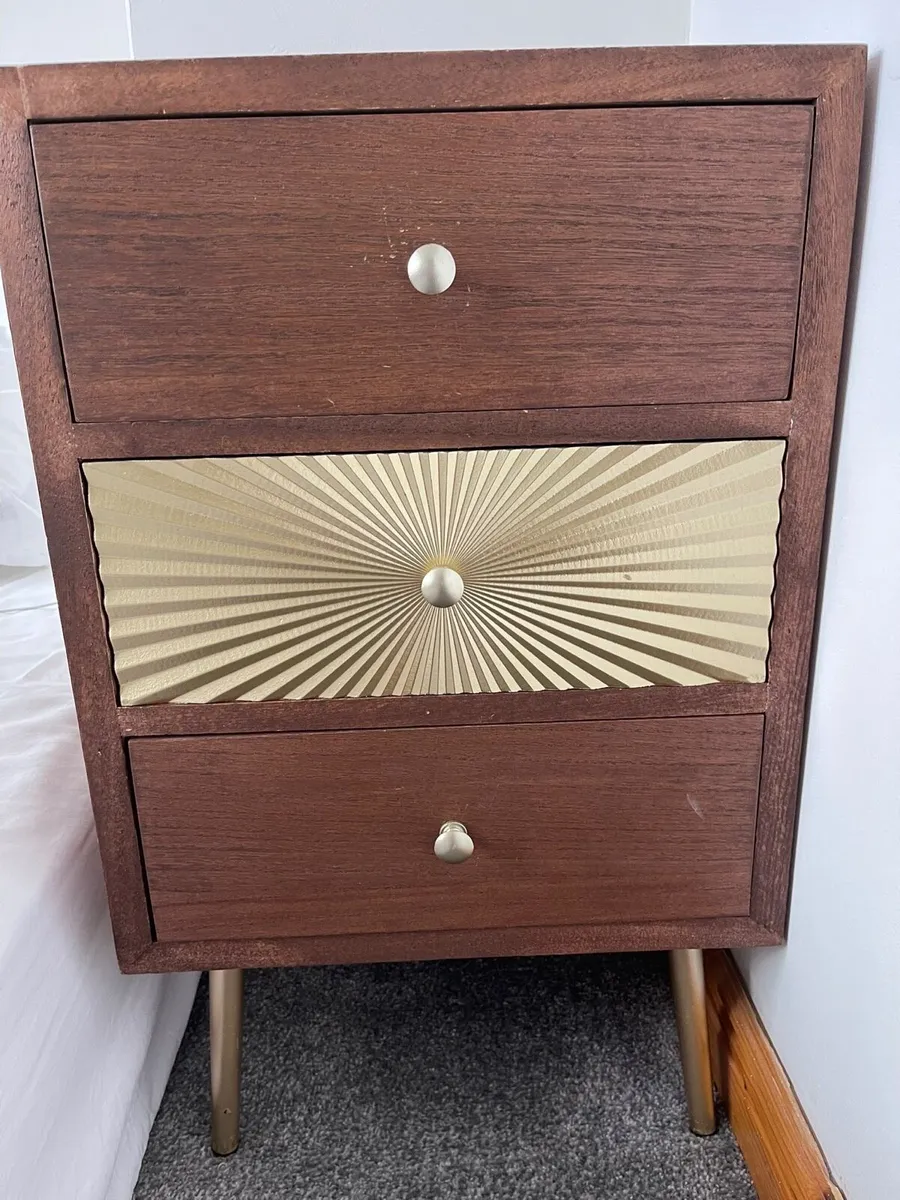 Two Bedside locker one brand new - Image 3