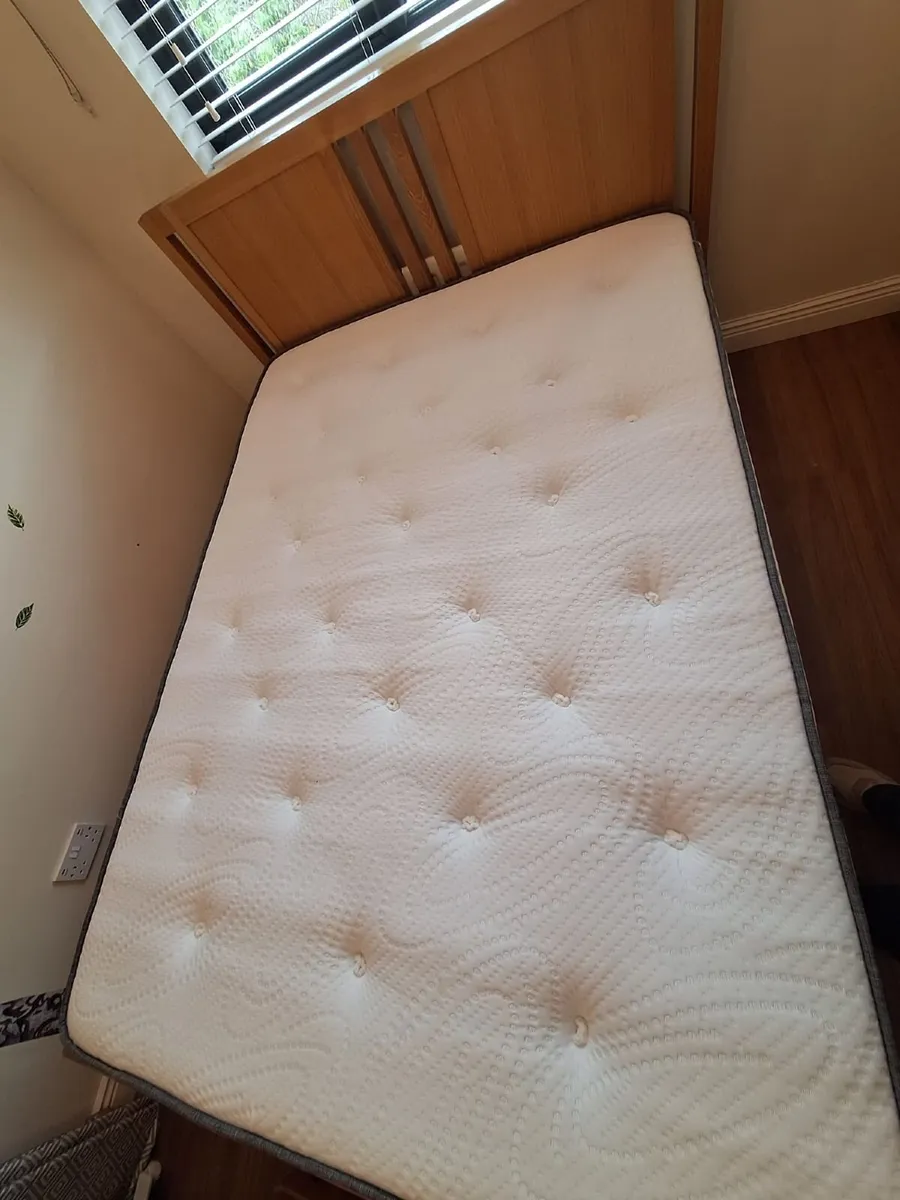 Double Bed and New Mattress - Image 4