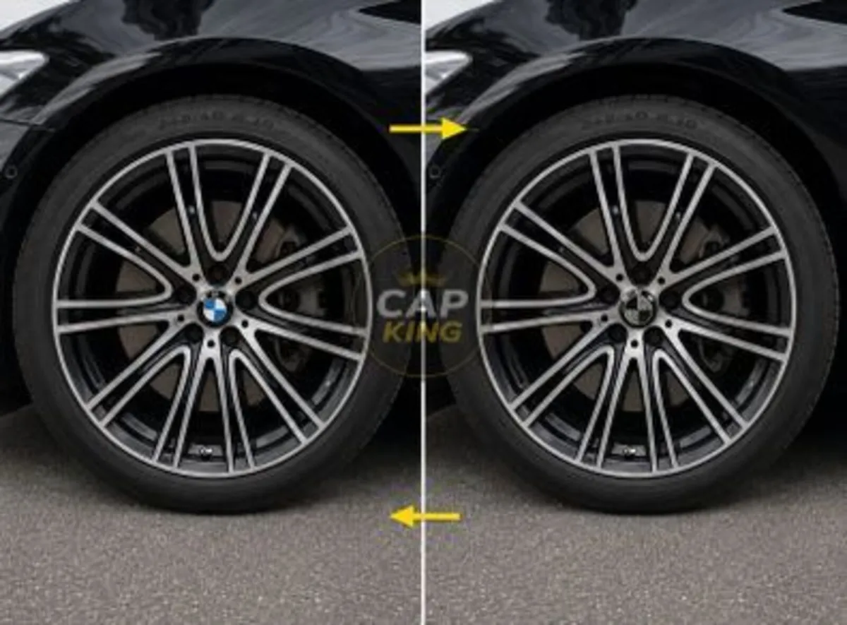 BMW Carbon Fibre Centre 56mm Caps (Black)Free Post - Image 1