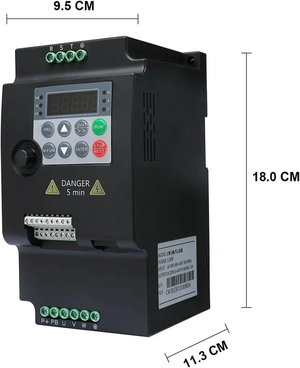 2.2kW VFD Inverter – 220V to 380V 3-Phase - Image 2