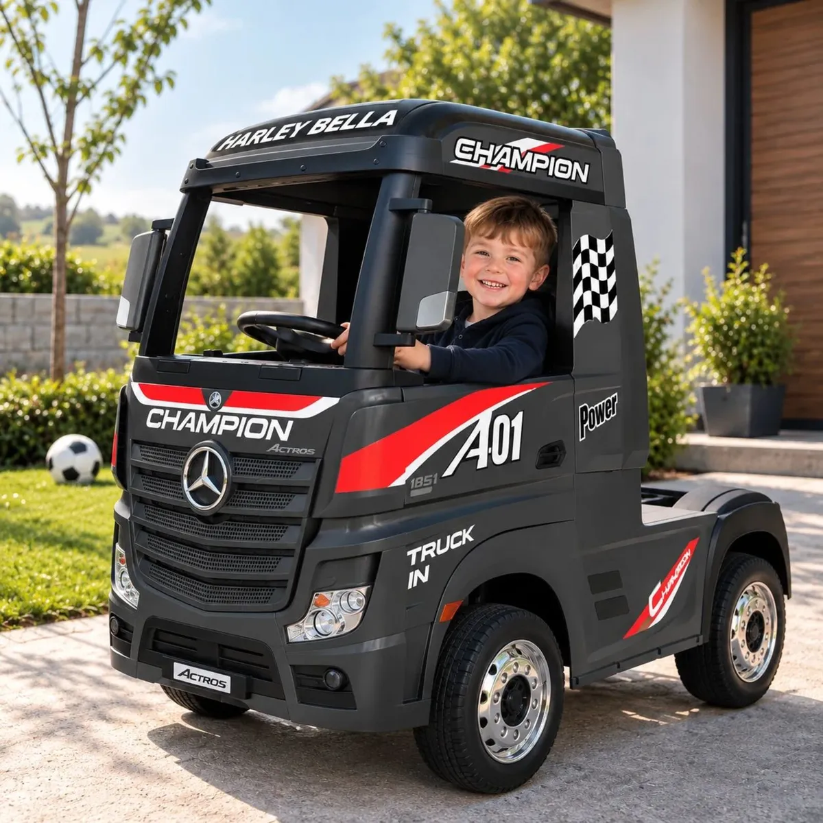 Licensed Mercedes Benz Actros 24V Electric Ride On - Image 1