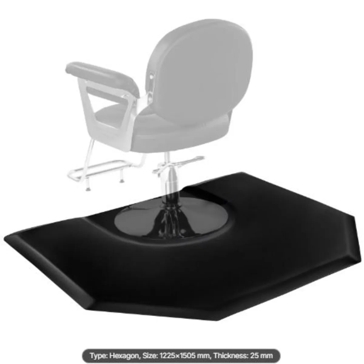 Salon Mat for Hair Stylist,1225 x 1505 mm Hexagon - Image 1