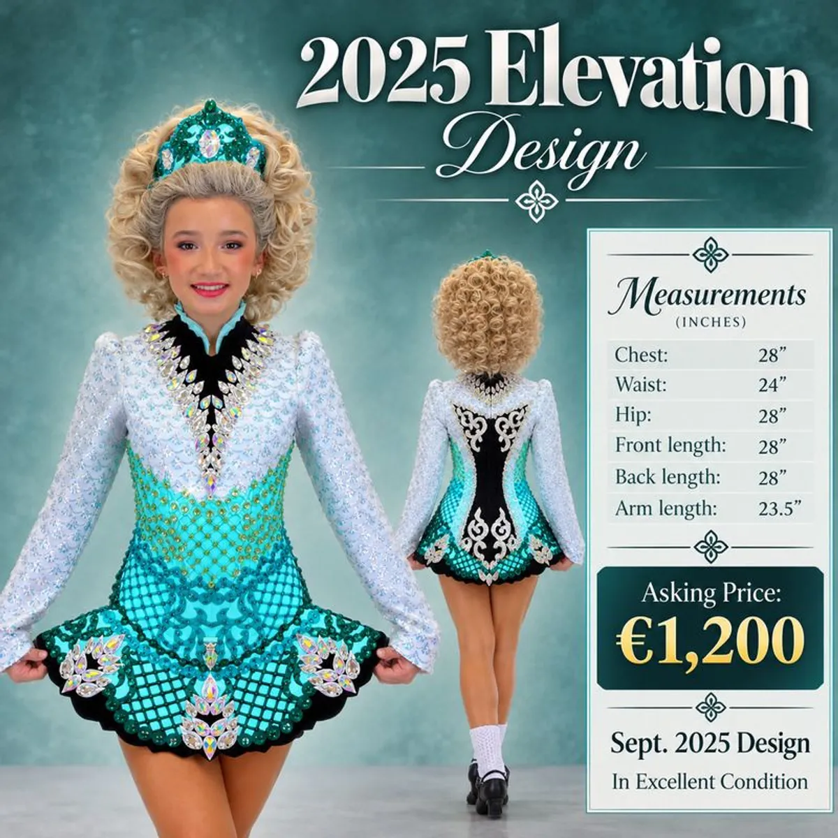 Irish Dancing Dress - 2025 Elevation Design - Image 1