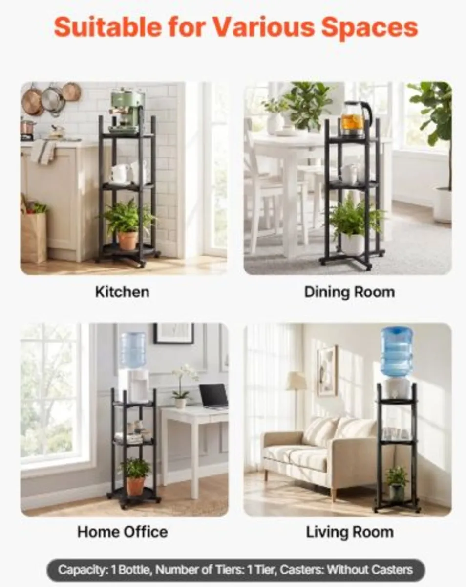 Water Dispenser Stand, 2 Tiers Water Jug Holder - Image 3