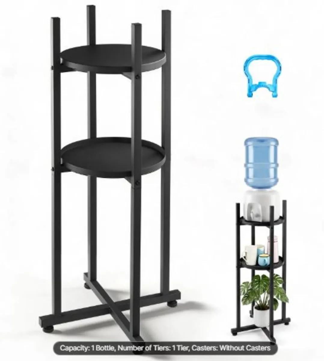 Water Dispenser Stand, 2 Tiers Water Jug Holder - Image 1