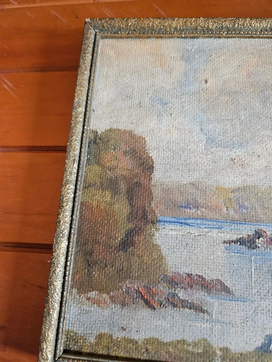Vintage Picture Oil on Board - Image 2