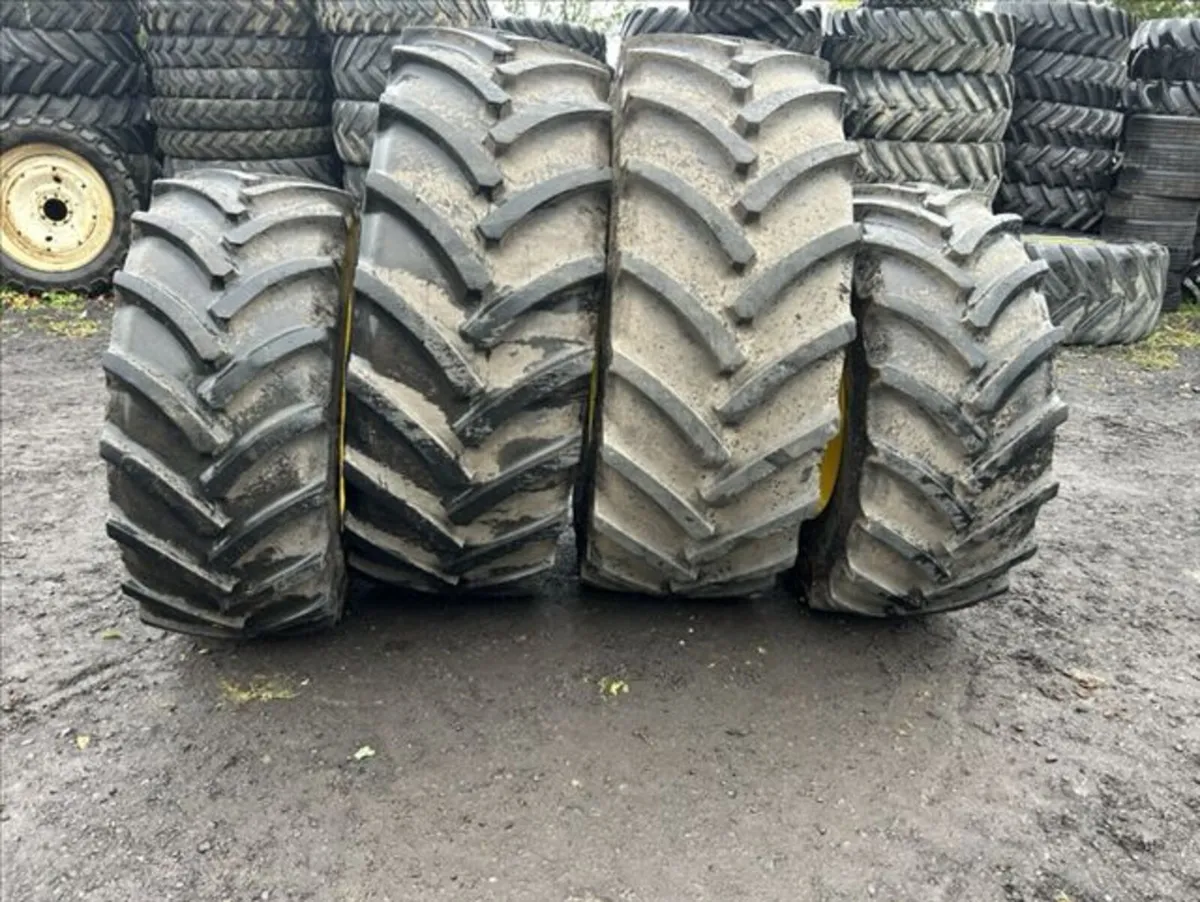 John Deere 6155R Wheels - 650/65R38 & 540/65R28 - Image 1