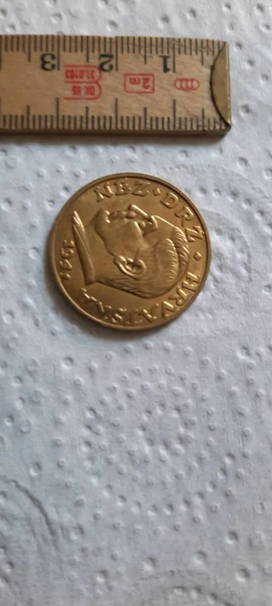 Gold plated Ante Pavelić Coin - Image 1
