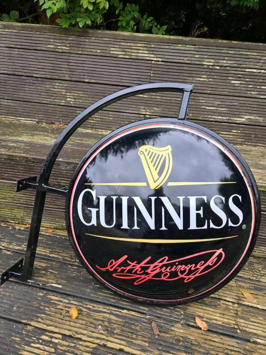 Authentic Guinness Double-Sided Pub Sign / Lightbo - Image 2