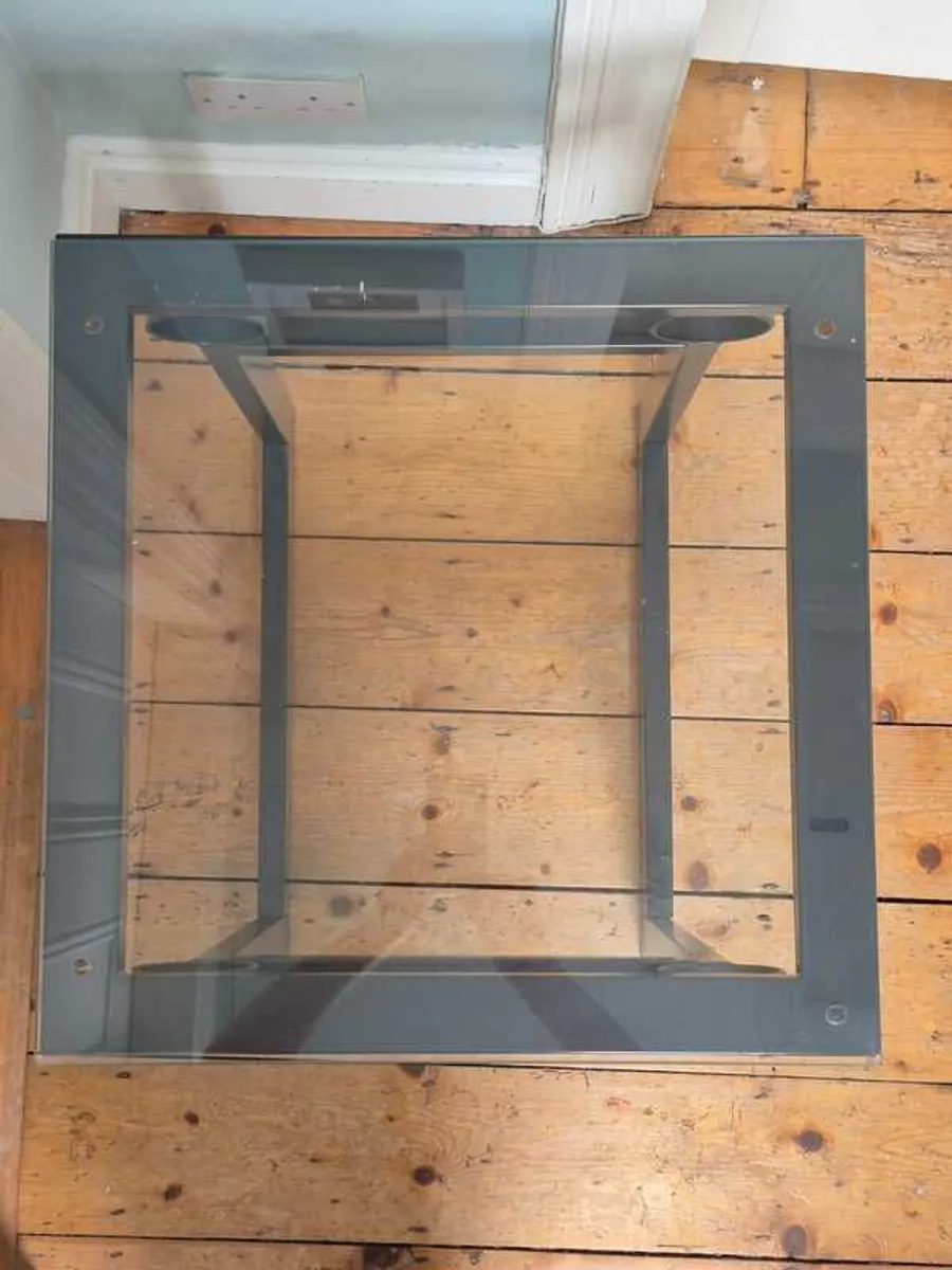 Glass and metal side tables - Image 1