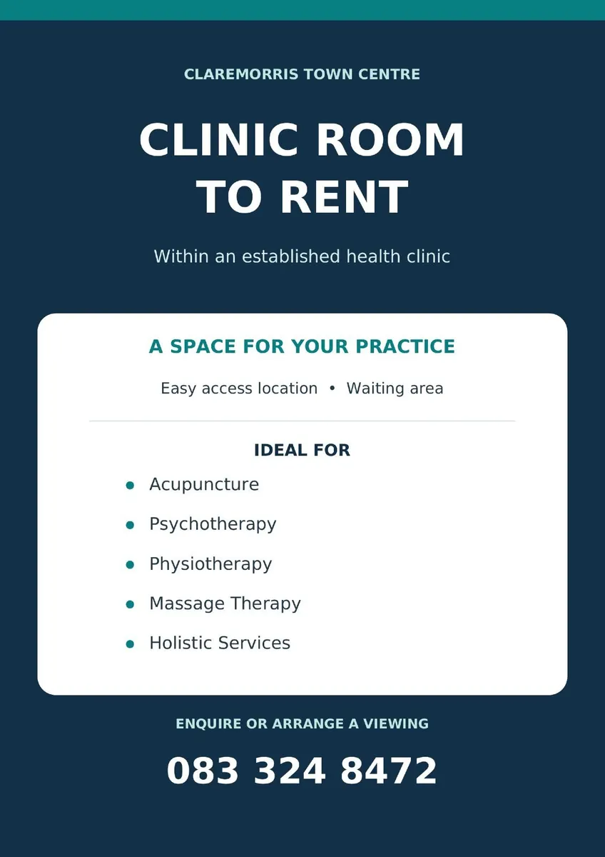 Therapy Room to Rent