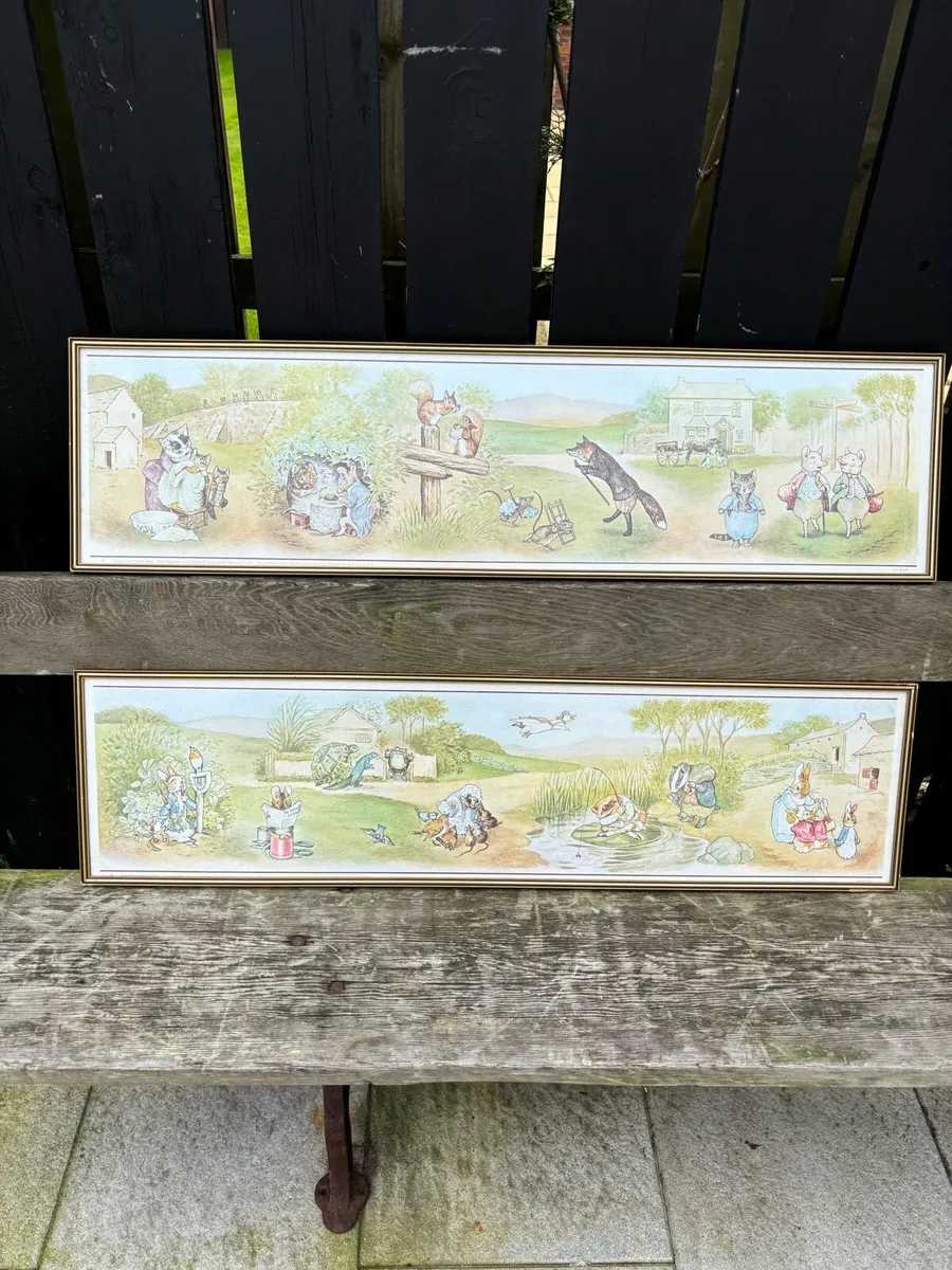 Vintage Beatrix Potter and Peter Rabbit prints - Image 1