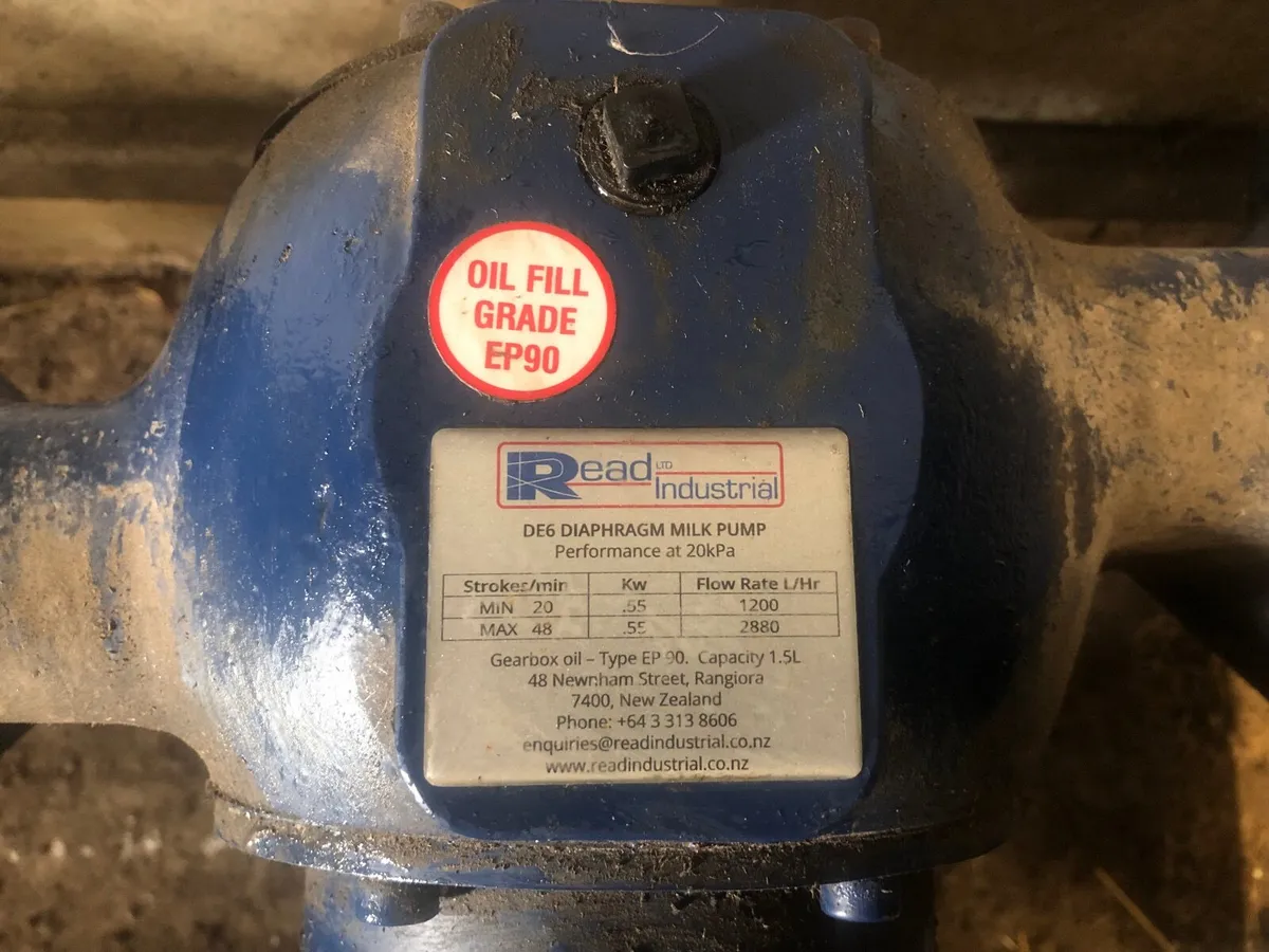 Double Diaphragm milk pump - Image 3