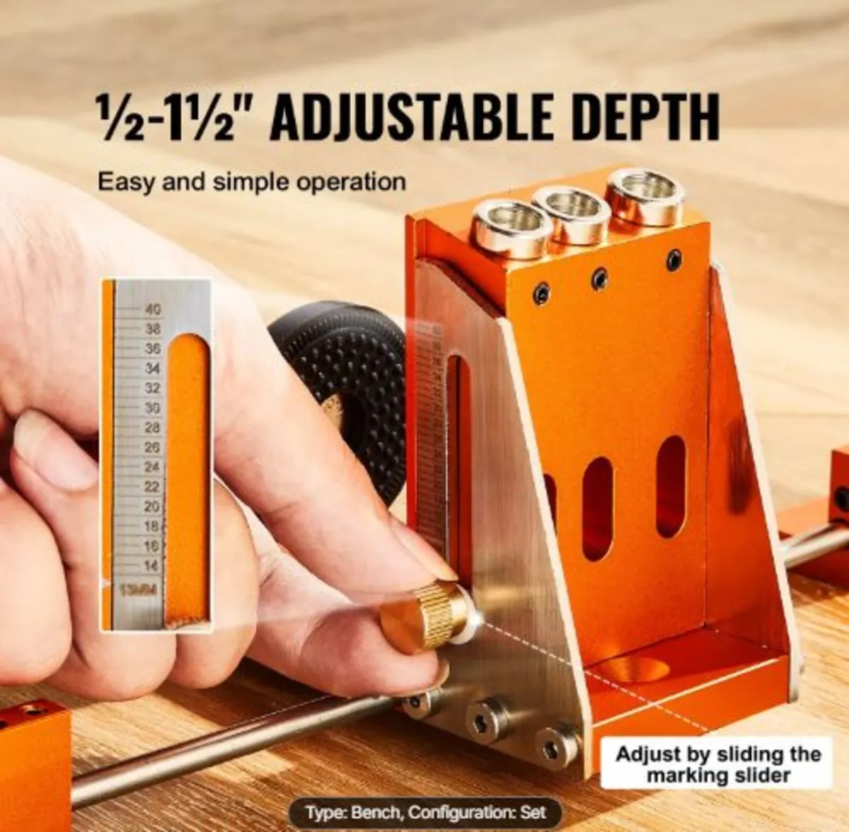 Pocket Hole Jig Kit, 34 Pcs Pocket Hole Jig System - Image 2