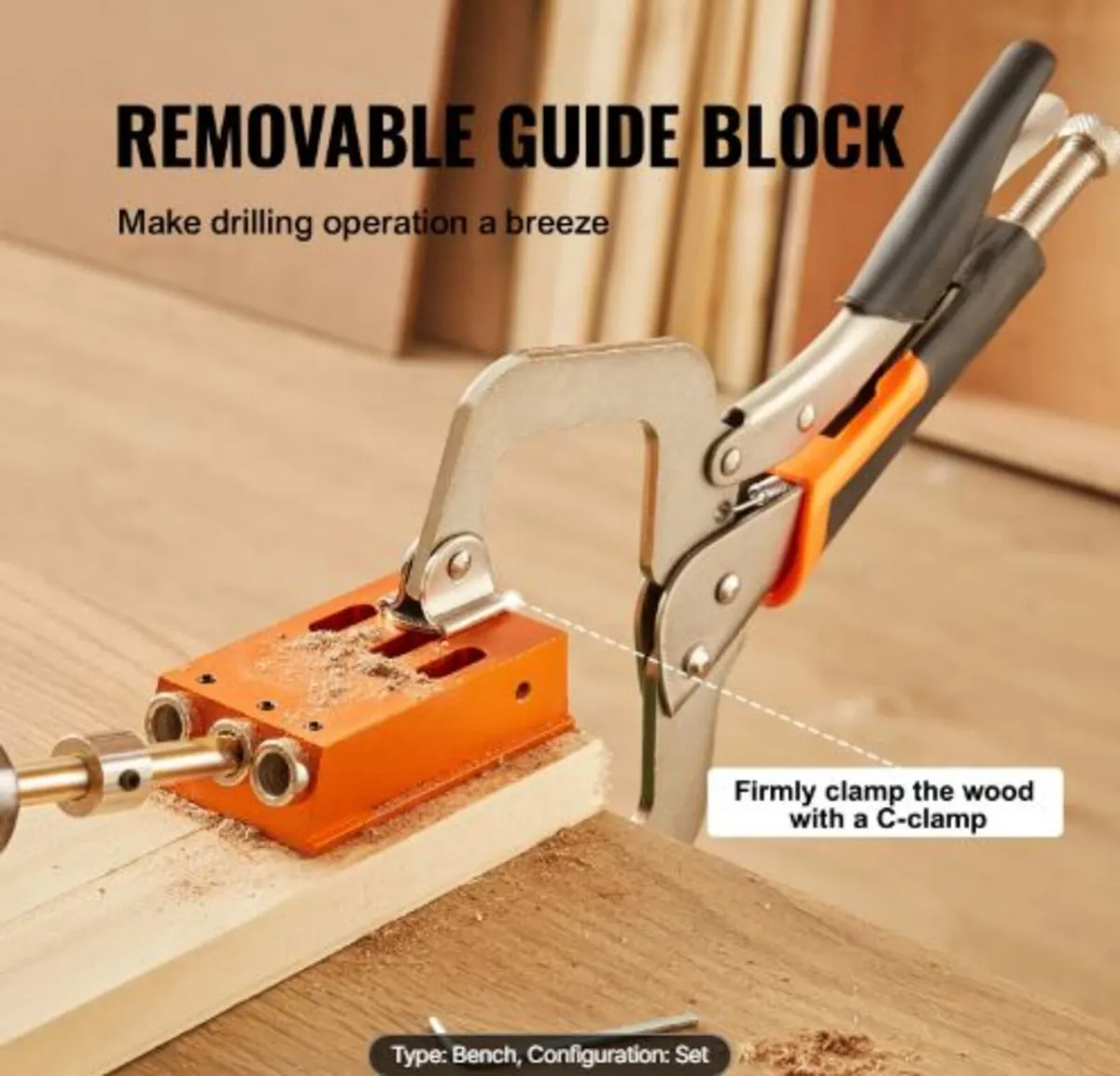 Pocket Hole Jig Kit, 34 Pcs Pocket Hole Jig System - Image 3