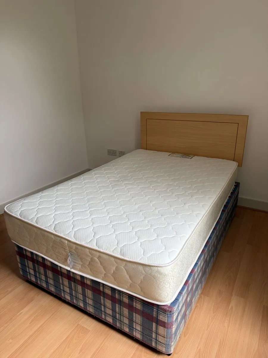 Small double bed, one and a half bed