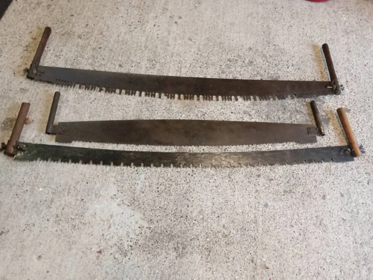 Vintage cross cut saw - Image 1