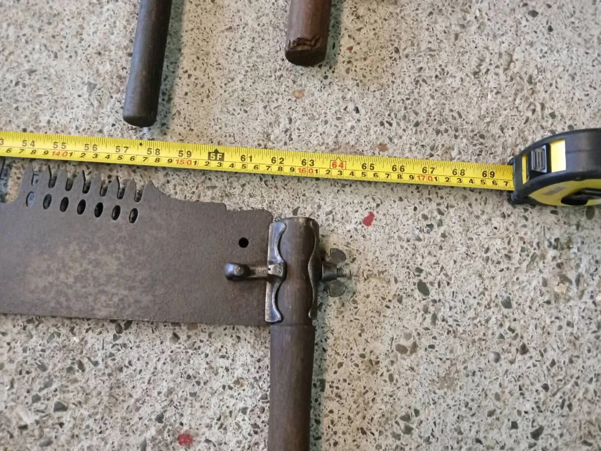 Vintage cross cut saw - Image 4