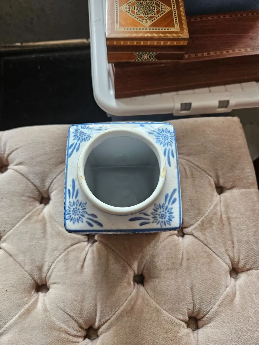 Vintage Square Vase - Image 2