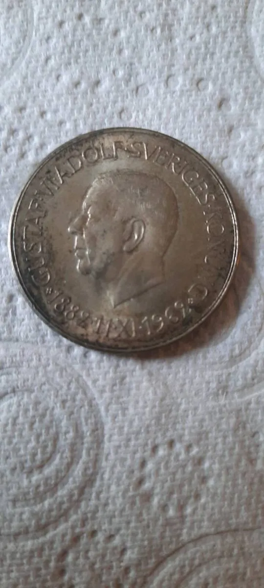 1962 Swedish 5 kr Coin - Image 1