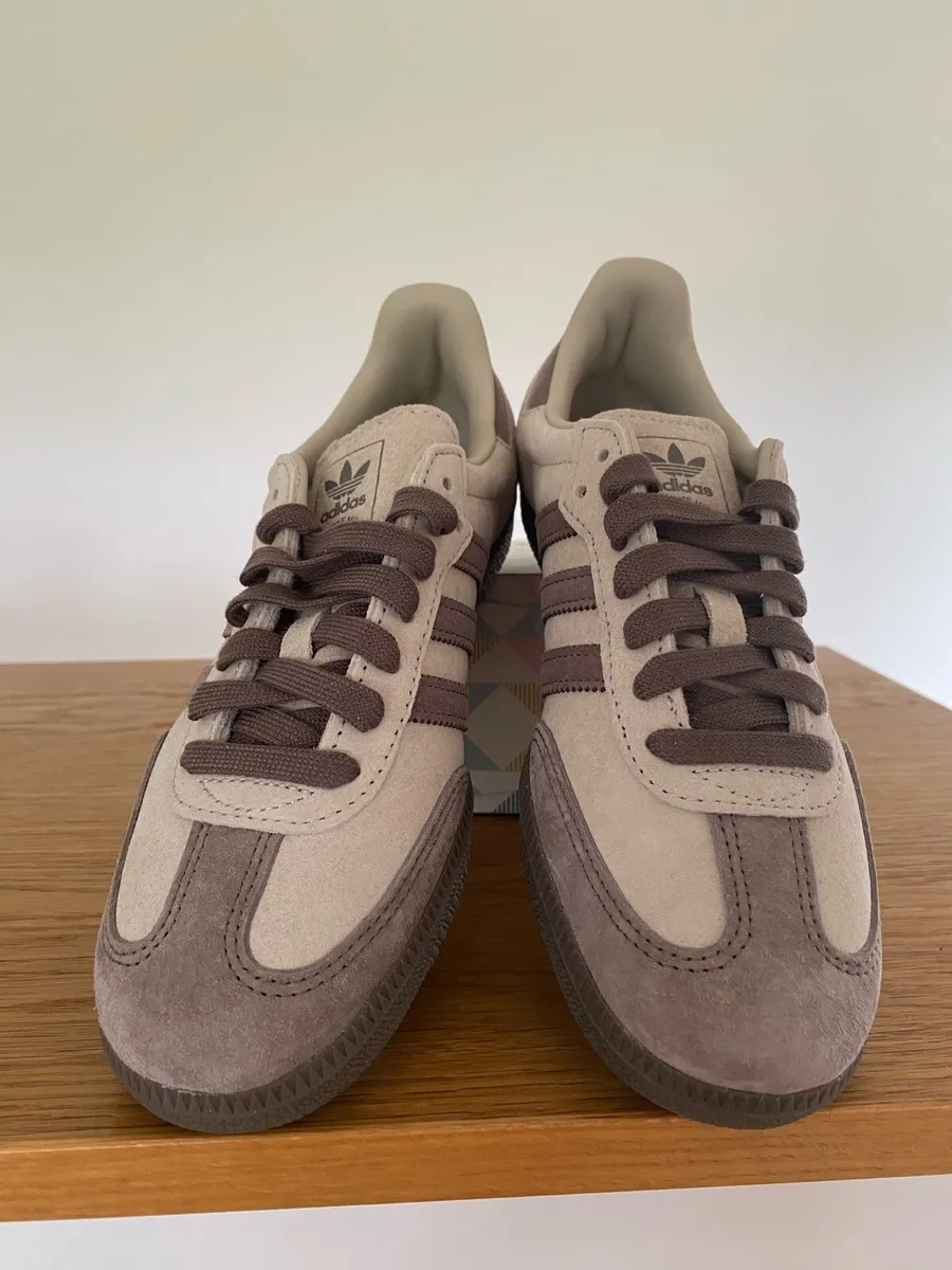 Adidas Samba Originals UK6 Brown / Cream - Image 2