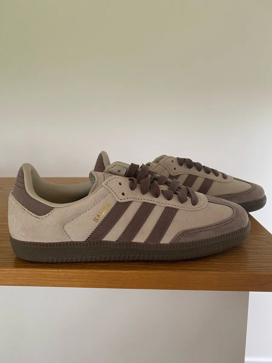 Adidas Samba Originals UK6 Brown / Cream - Image 1