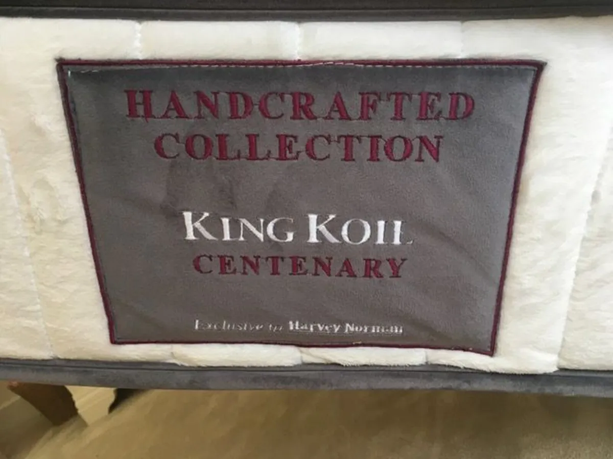 King Koil Double Mattress and Wooden  bed frame - Image 3
