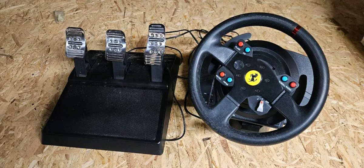 Thrustmaster T300 Ferrari Racing Wheel & 3 Pedals - Image 1