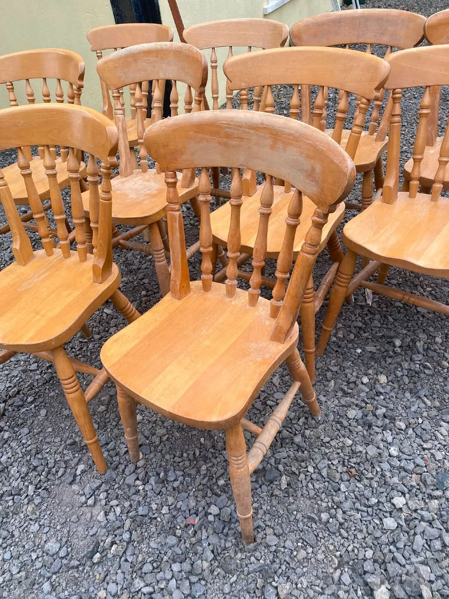 Antique kitchen chairs - Image 3